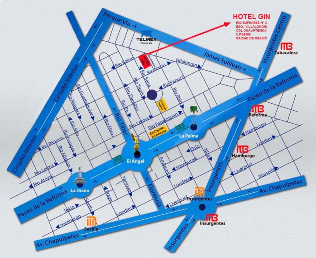 Hotel Gin Mexico City Ngoại thất bức ảnh